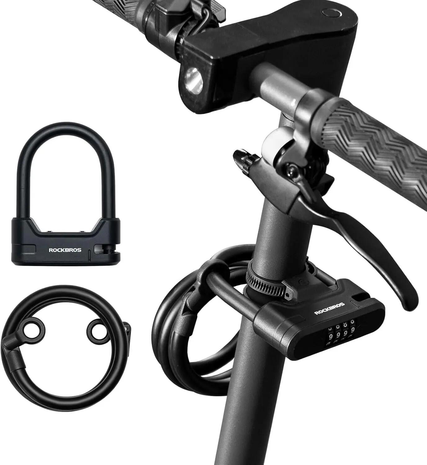 Lacăt ROCKBROS cu cifru 4 cifre, cablu 1,1 m