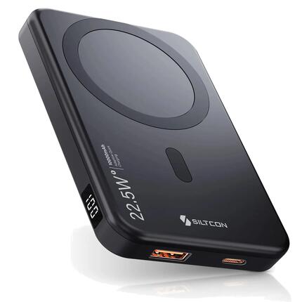 Siltcon Magnetische Draadloze Powerbank 10000mAh USB-C 22.5W