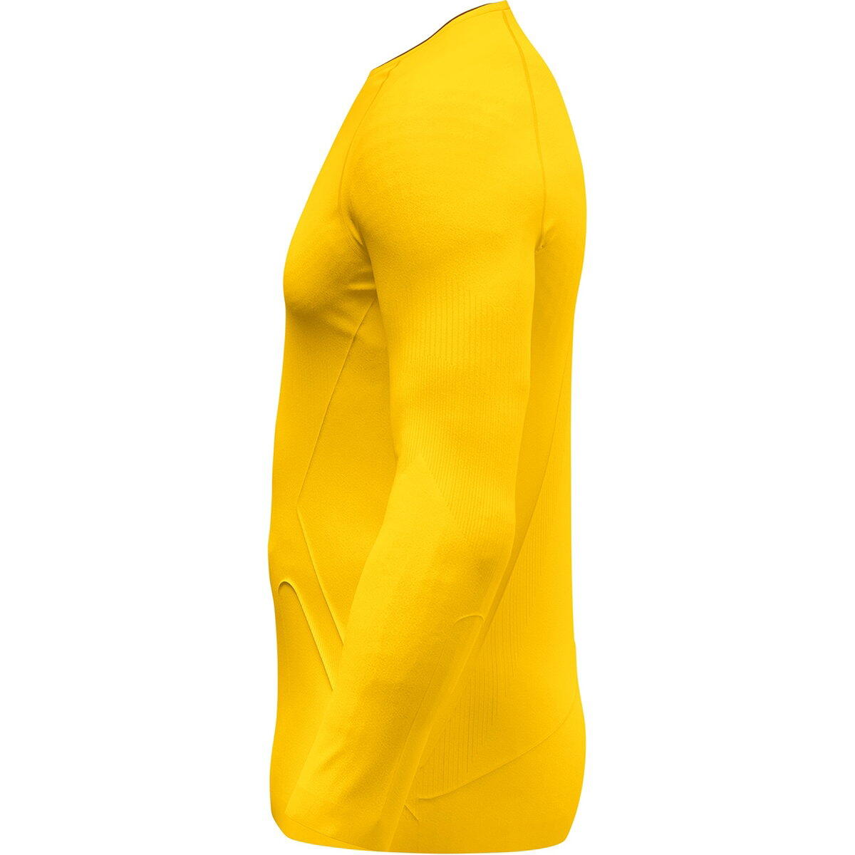 Maillot manches longues - Multisport - Enfant - Bodyfit, sans coutures - Jaune 4/4