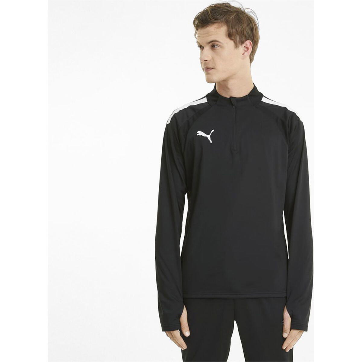 teamLIGA trainingstop jongeren met kwartrits PUMA Black White 5/6