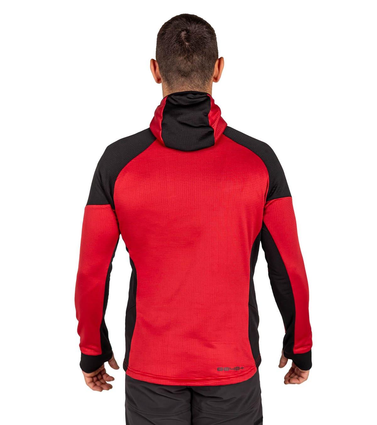 Forro Polar de Montaña Transpirable con Capucha Hornet Vetta Hombre Rojo 5/5