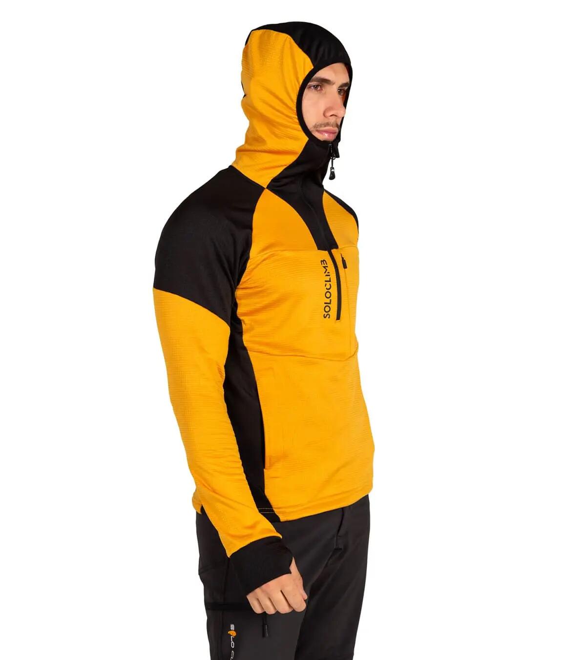 Forro Polar de Montaña Transpirable con Capucha Hornet Vetta Hombre Amarillo 4/5