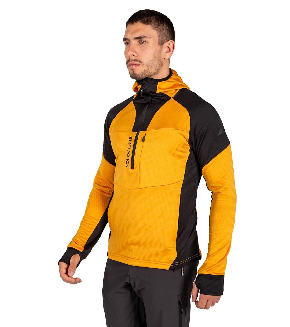 Forro Polar de Montaña Transpirable con Capucha Hornet Vetta Hombre Amarillo 3/5