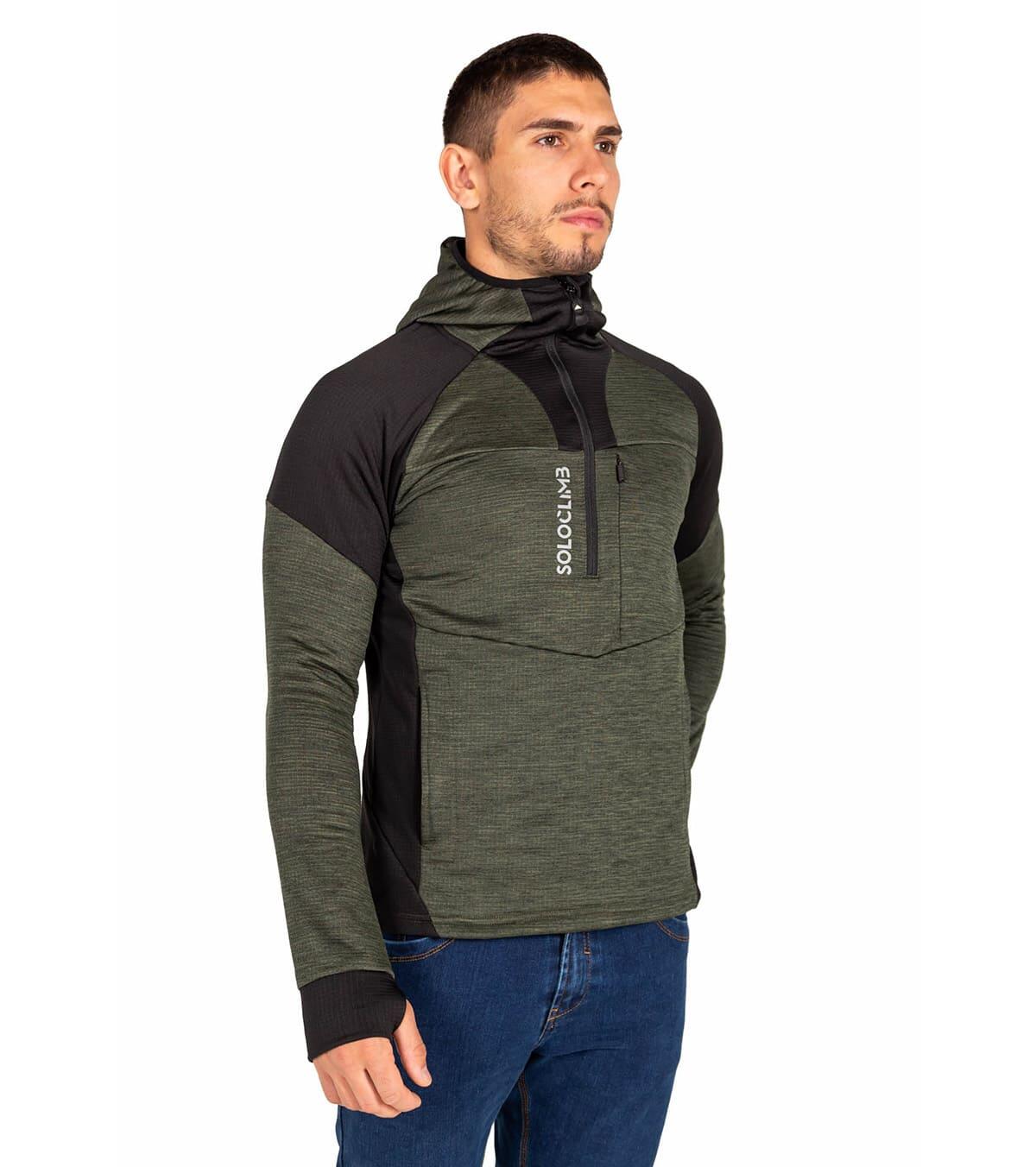 Forro Polar de Montaña Transpirable con Capucha Hornet Vetta Hombre Verde 2/5