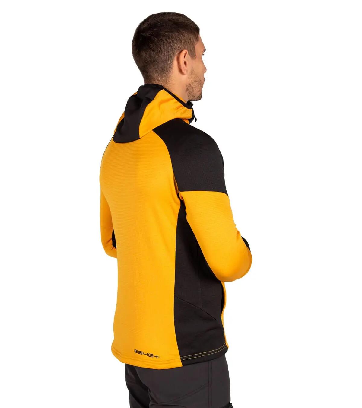 Forro Polar de Montaña Transpirable con Capucha Hornet Vetta Hombre Amarillo 2/5