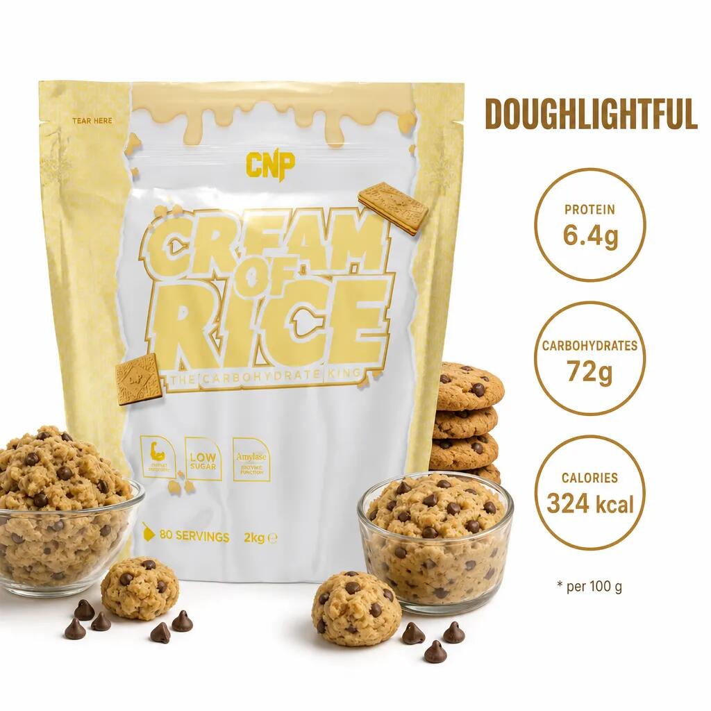 CNP Cream of Rice The Carbohydrate King 2000g doughlightful