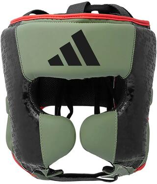 Adidas Combat 50 Sports Boxing Martial Arts Headguard, Combat 50 Training Headgear - Orbit Green/Black