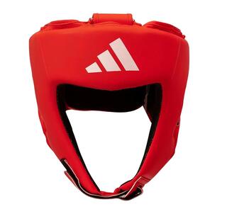 Adidas Hybrid 50 Head Guard - PU with Dopling - Red