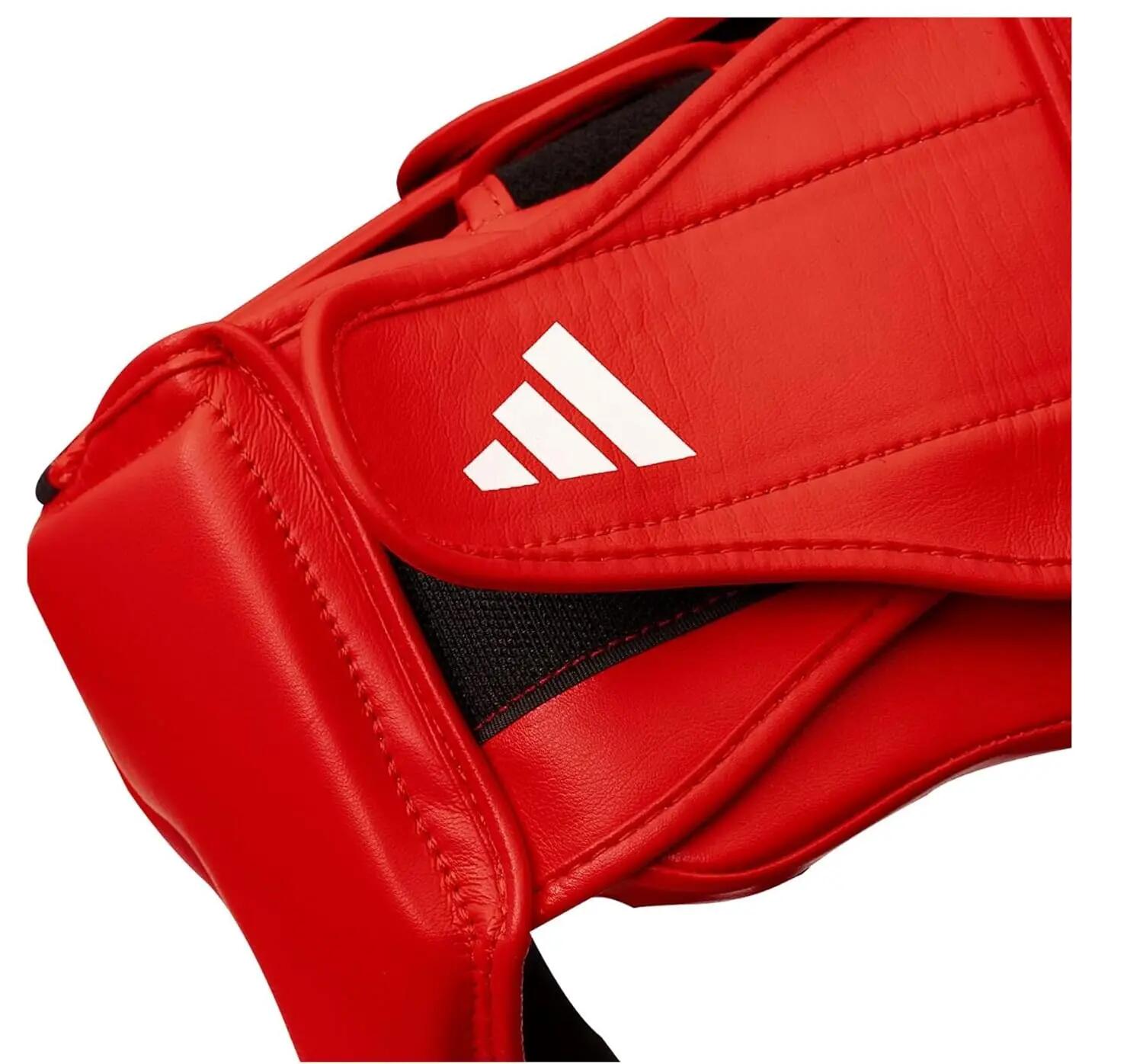 Adidas Hybrid 50 Head Guard - PU with Dopling - Red -  2