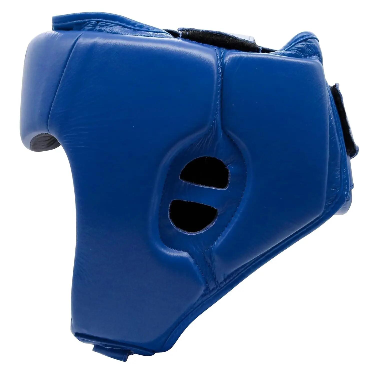 adidas IBA Head Guard Adjustable Non-Slip Head Guard, Forehead, Ear Protection | Approved Head Guard for Boxing, Training Gear, Sparring - Blue -  3