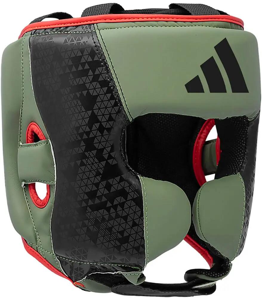 Adidas Combat 50 Sports Boxing Martial Arts Headguard, Combat 50 Training Headgear - Orbit Green/Black -  2