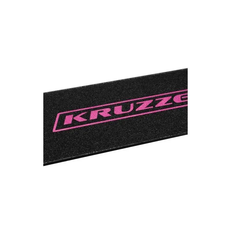 Trotinetă copii Kruzzel Spidoo pliabilă, ghidon reglabil, roți 20 cm, negru/roz