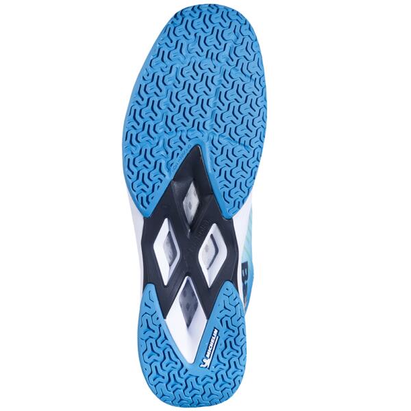 Chaussures - Badminton - Homme - Shadow Tour 5 - Blanc/Turquoise 5/5