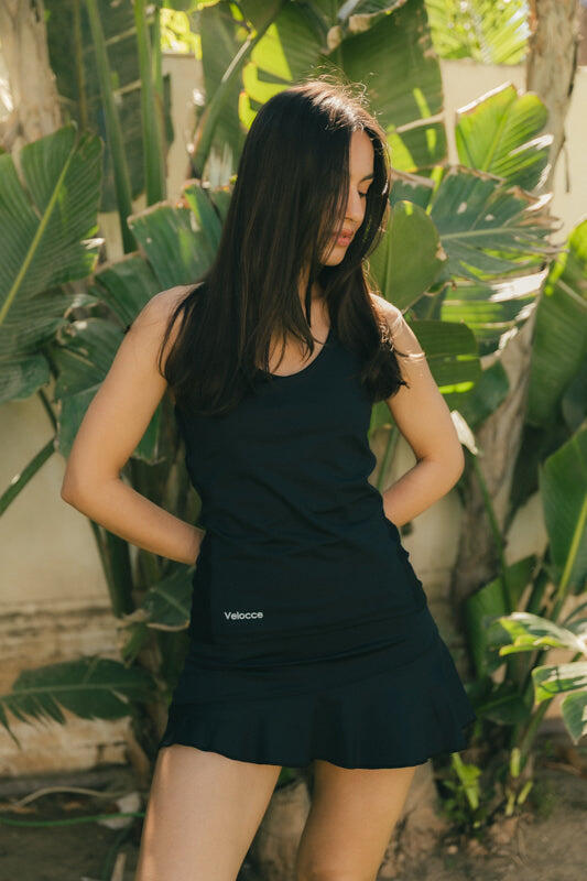 Camiseta de pádel Negra Mujer - Velocce 2/5