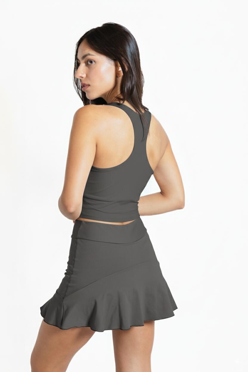 Top de pádel Gris Mujer - Velocce 5/5