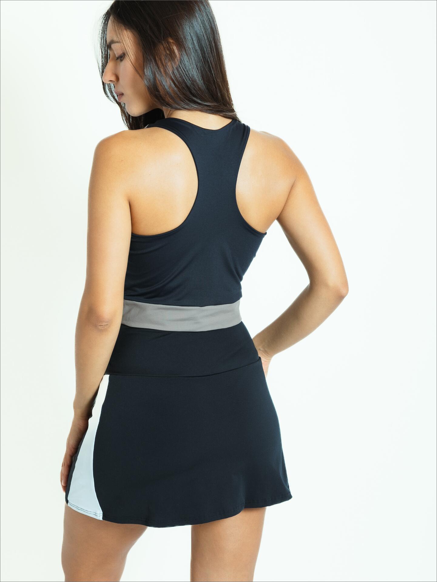Top de pádel combinado Cacao Mujer - Velocce 5/7