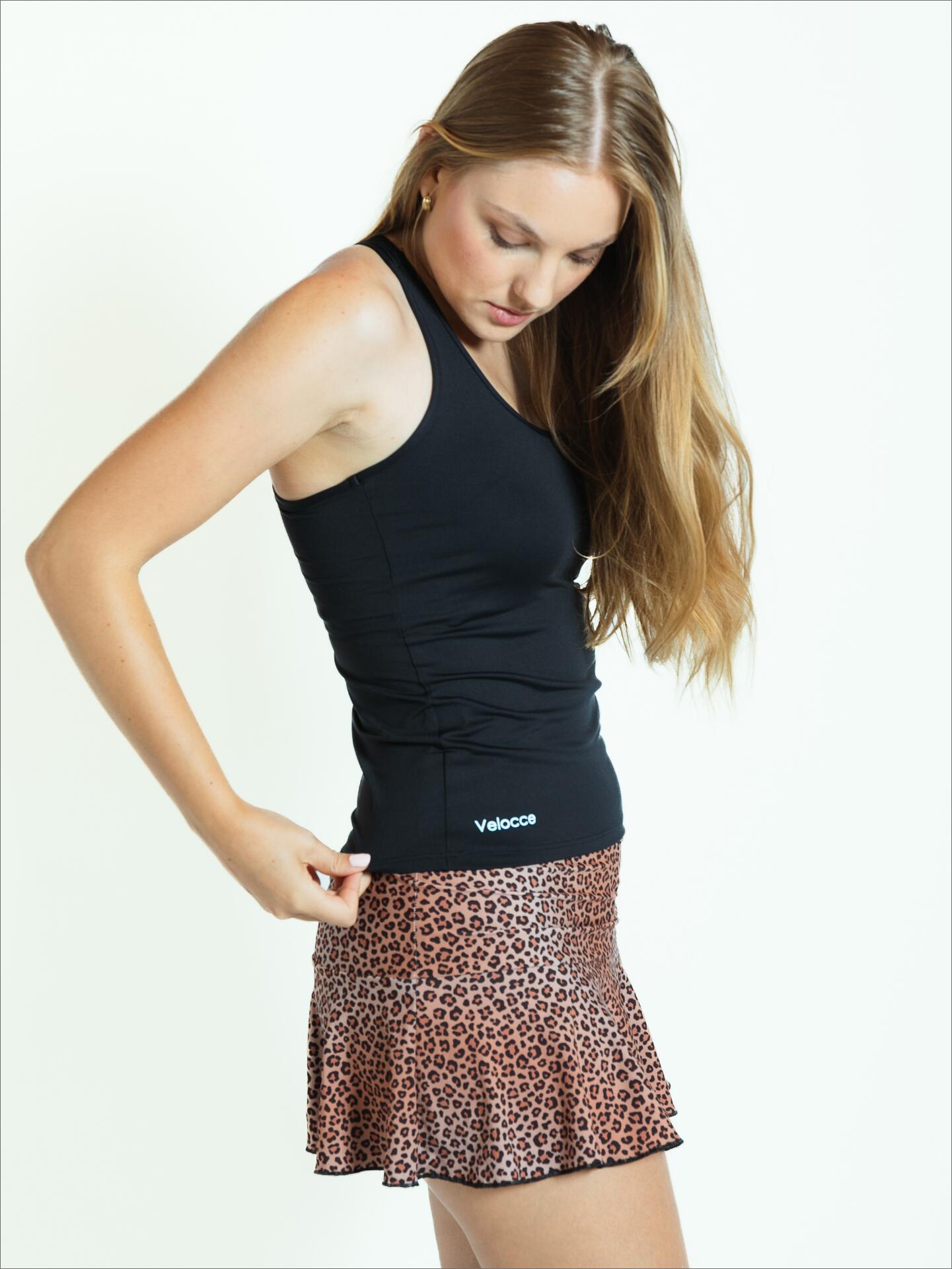 Camiseta de pádel Negra Mujer - Velocce 4/7
