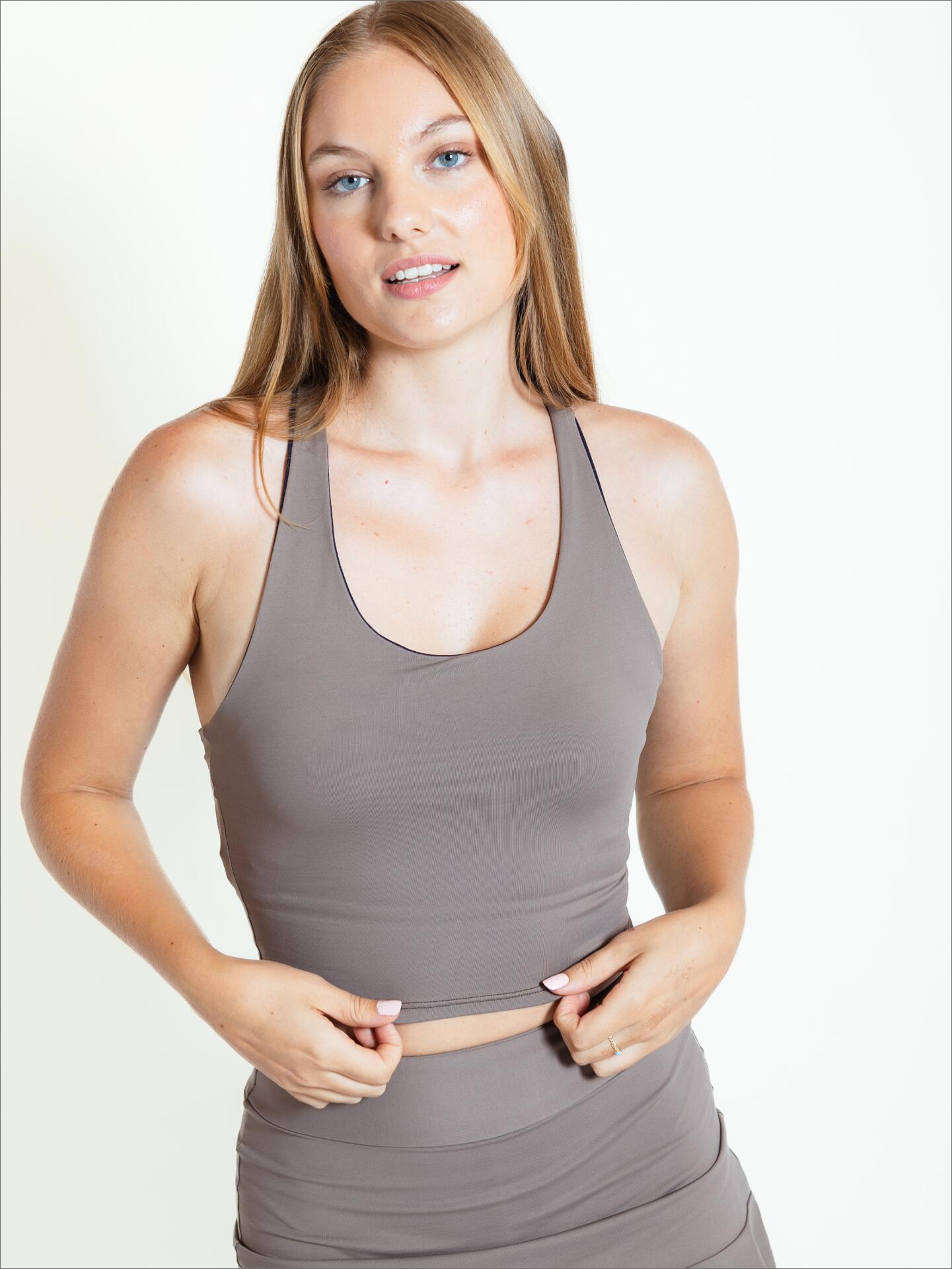 Top de pádel Cacao Mujer - Velocce 4/7