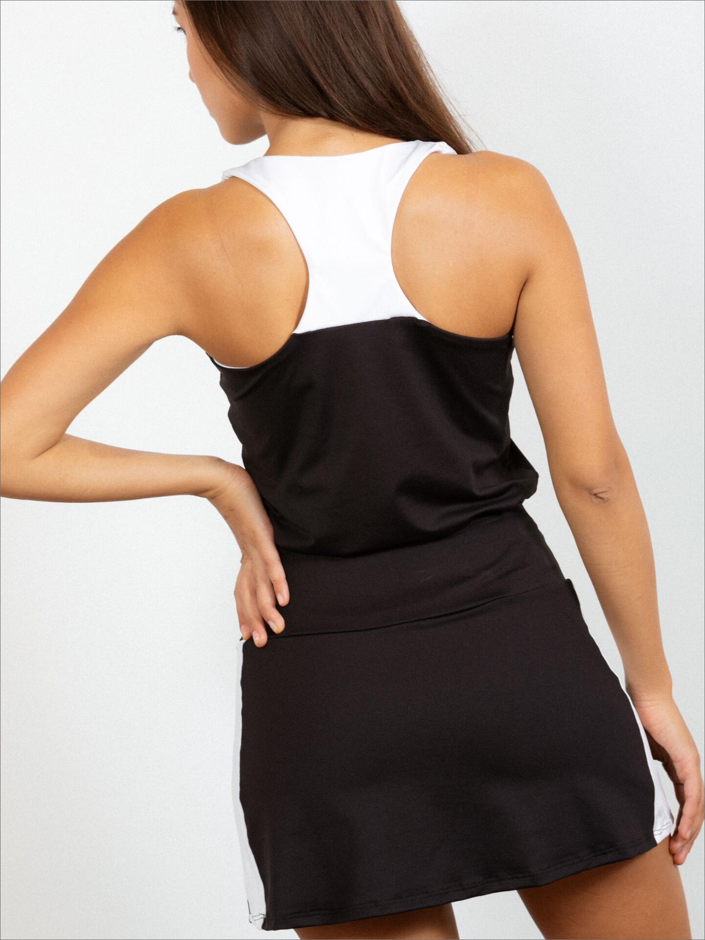 Falda de pádel combinada Black Mujer - Velocce 5/7