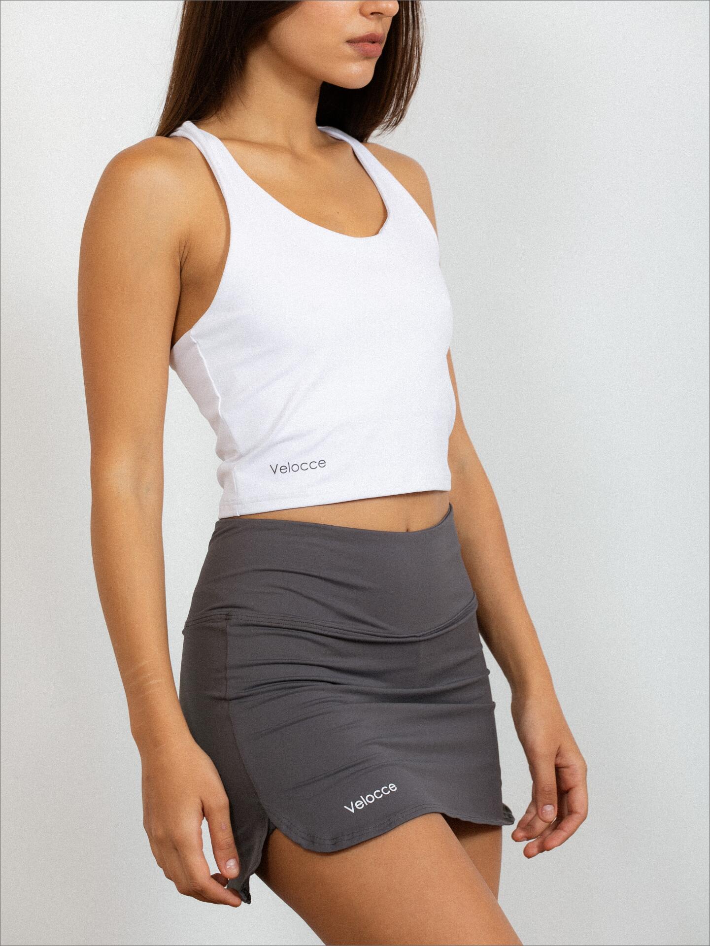 Top de pádel Pure white Mujer - Velocce 3/7