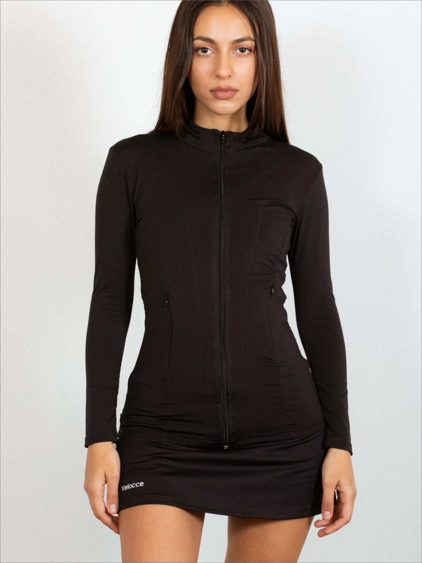 Falda de pádel combinada Black Mujer - Velocce 3/7