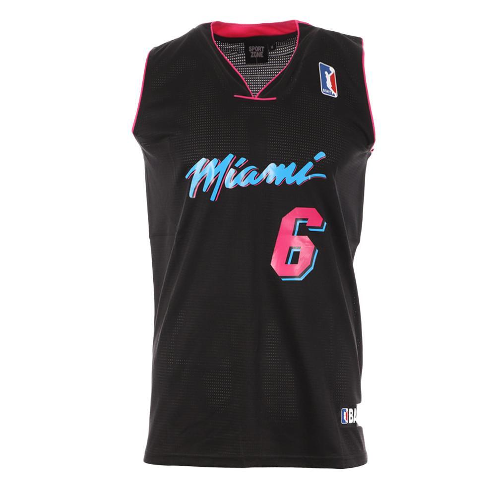 Miami Maillot de basketball Noir Sport zone 1/3