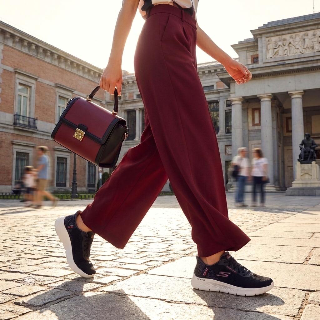 Slip-ins Go Walk Flex Negra - Zapatillas  Skechers 6/7