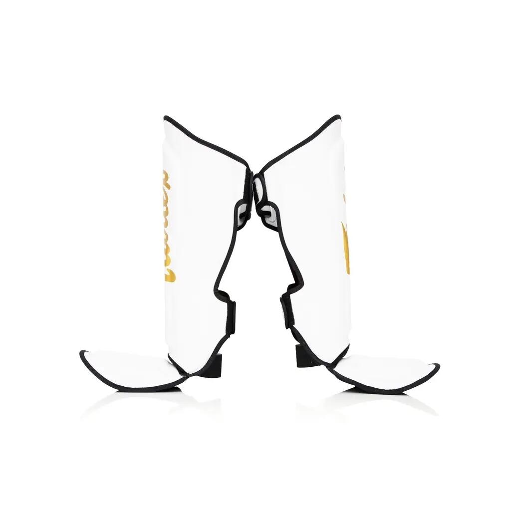Espinilleras Kick Boxing / Muay Thai / Fairtex Booster SG white unisex 4/5
