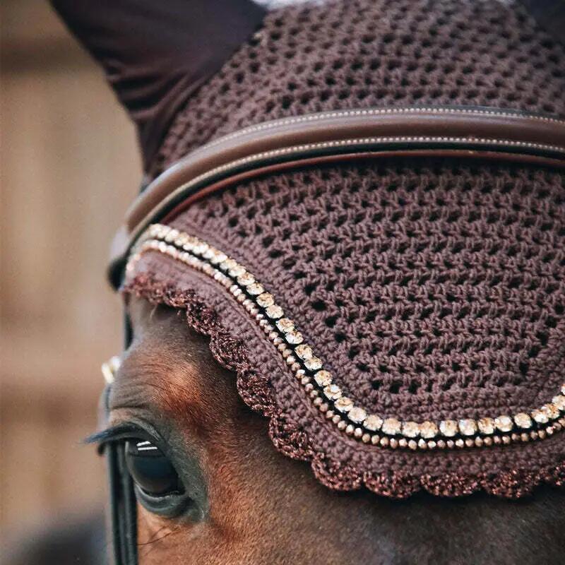 Bonnet anti-mouche Wellington stone & pearl soundless brun 2/7