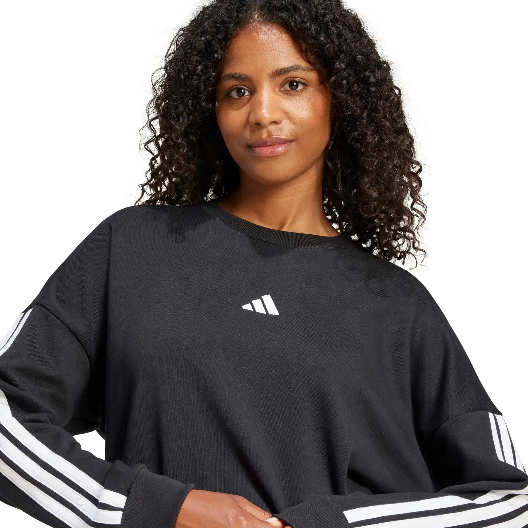 Damen Sweatshirt aus French Terry adidas Essentials 3-Stripes 5/6