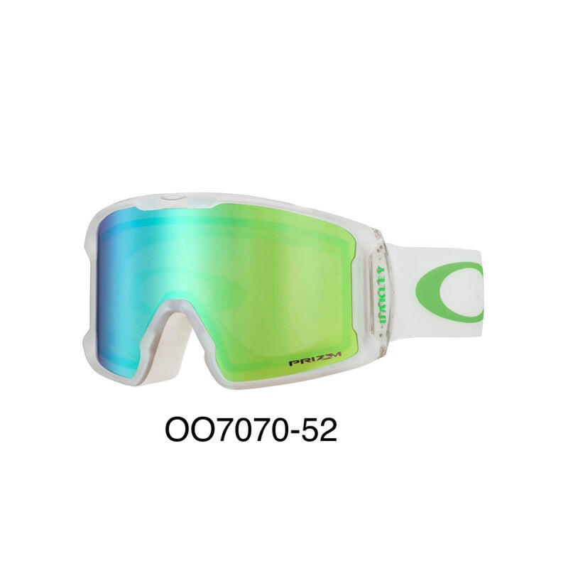 OAKLEY ラインマイナー ジェイド Oakley Line Miner Snow Goggles L - White w/ Prizm Snow Jade