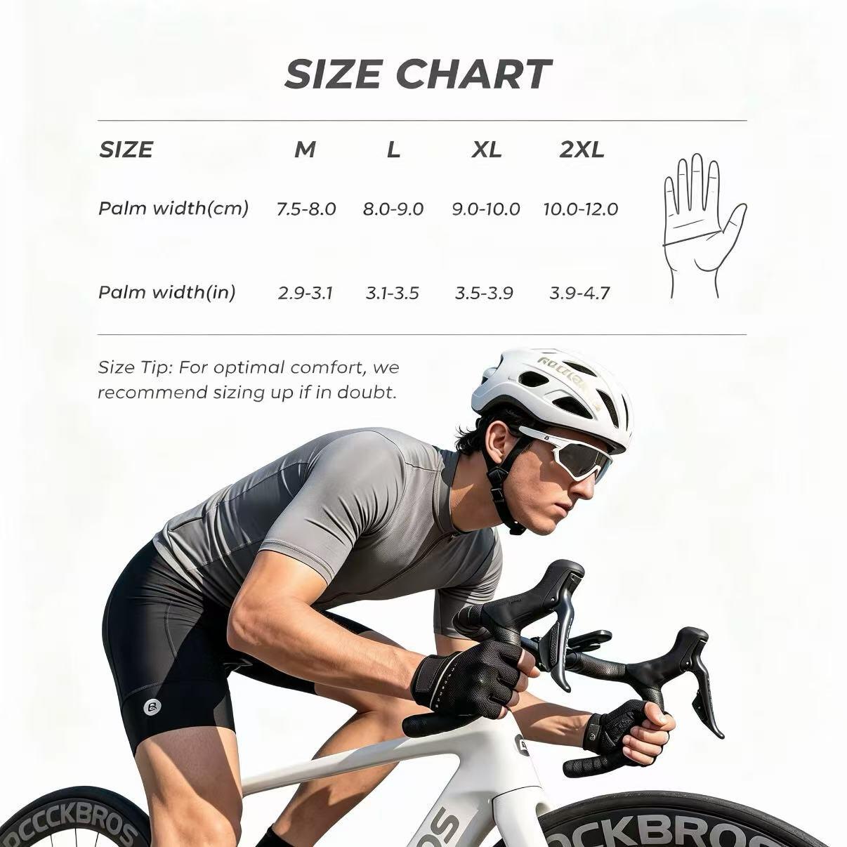 Fahrradhandschuhe fingerlos Sommer gepolstert atmungsaktiv Silikon Grip 7/7