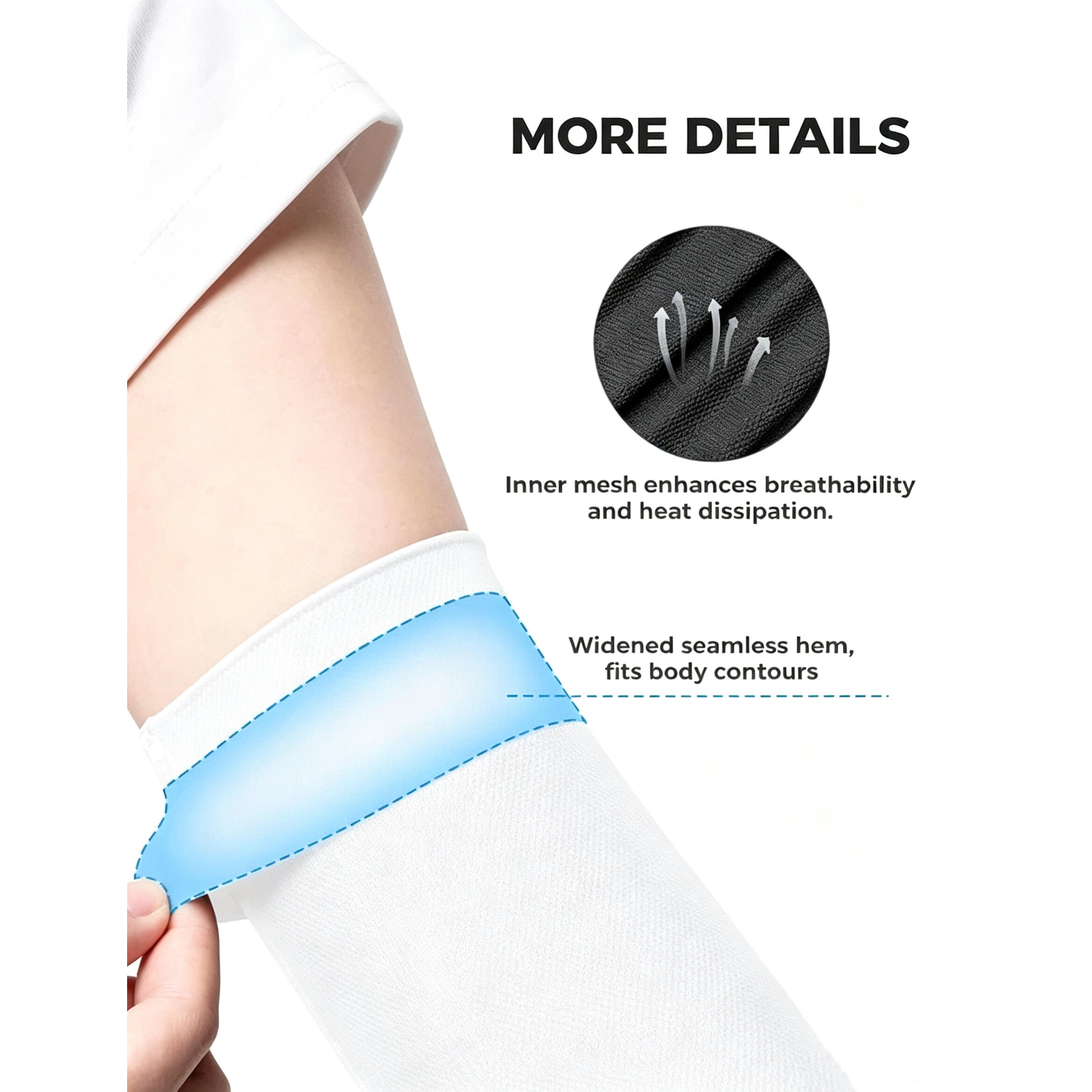 Armsleeve UPF 50+ UV-Schutz atmungsaktiv kühlend 4/6
