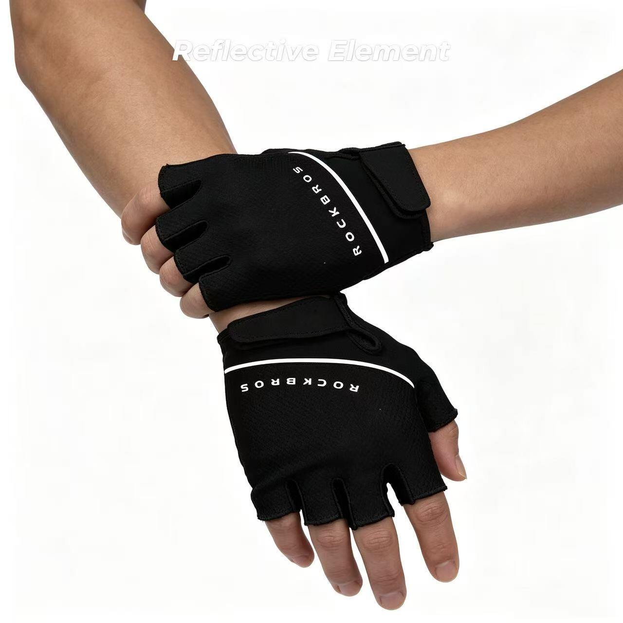 Fahrradhandschuhe fingerlos Sommer gepolstert atmungsaktiv Silikon Grip 6/7