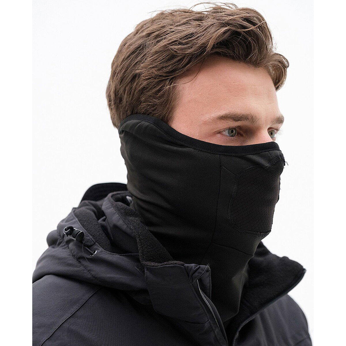 Cache-cou sport - Running et Football - Robey Snood - Respirant, réglable - Noir 2/5
