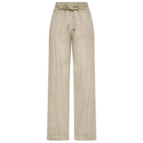 Pantalon Deha Fade Effect Linen Straight Pants Femme