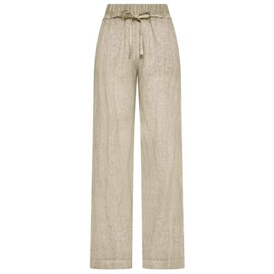 Pantaloni Deha Fade Effect Linen Straight Pants Donna