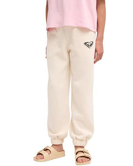 Pantalon de jogging coupe large SURF FEELING WIDE BRUSHED Beige Fille