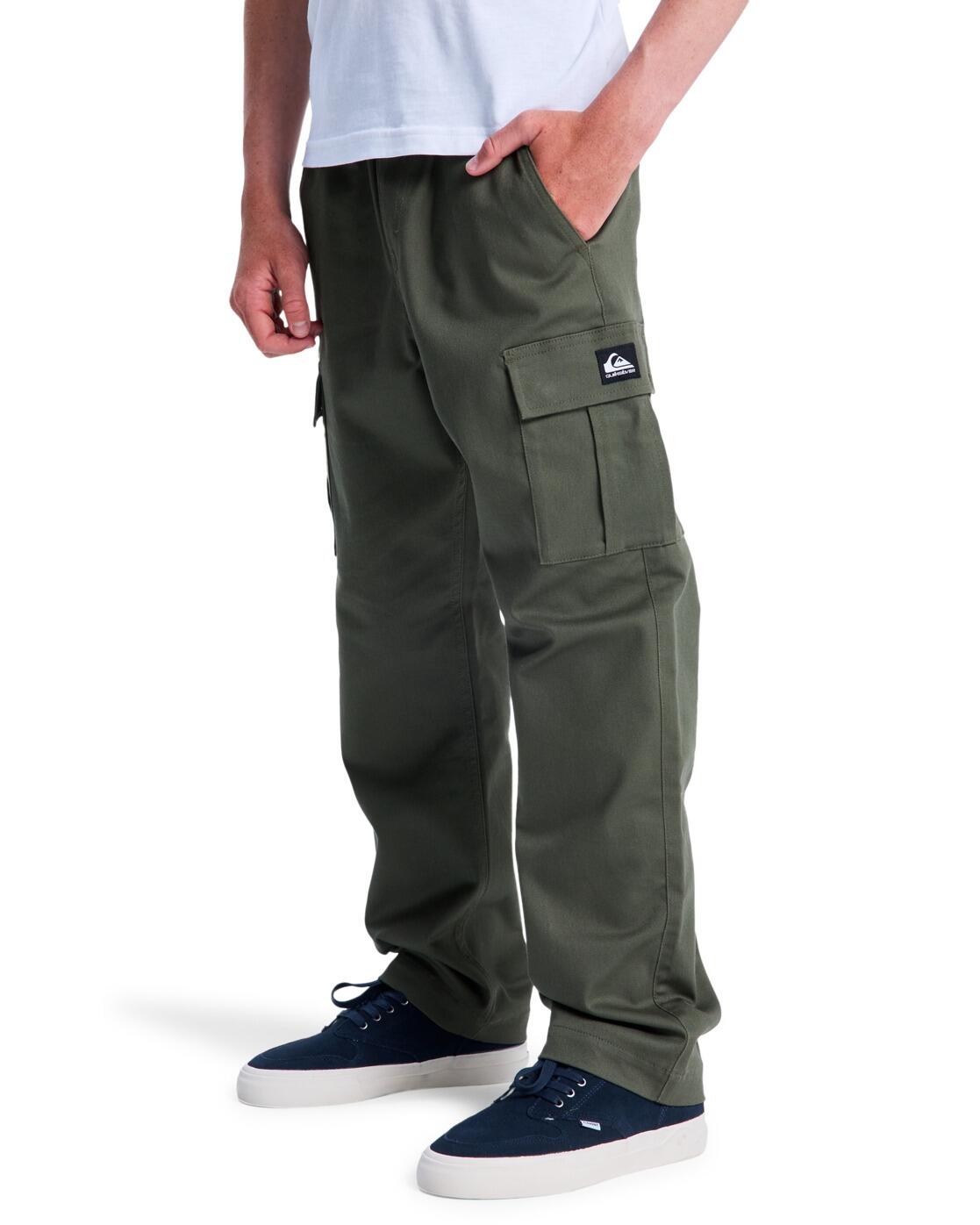 Pantalón con cintura elástica TAXER CARGO Verde Niño 3/4