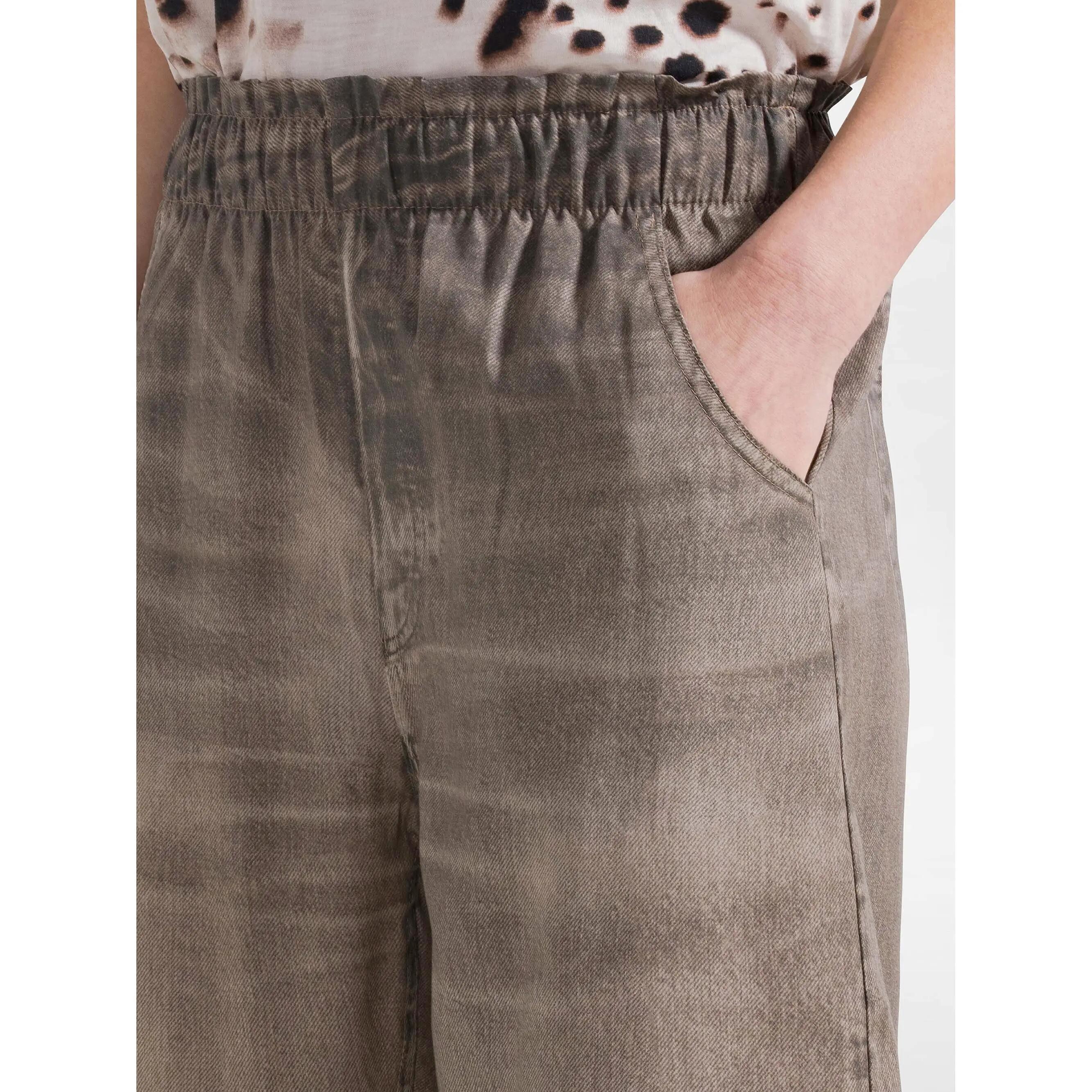 Pantalon Deha Denim-Print Balloon Pants Femme 5/5