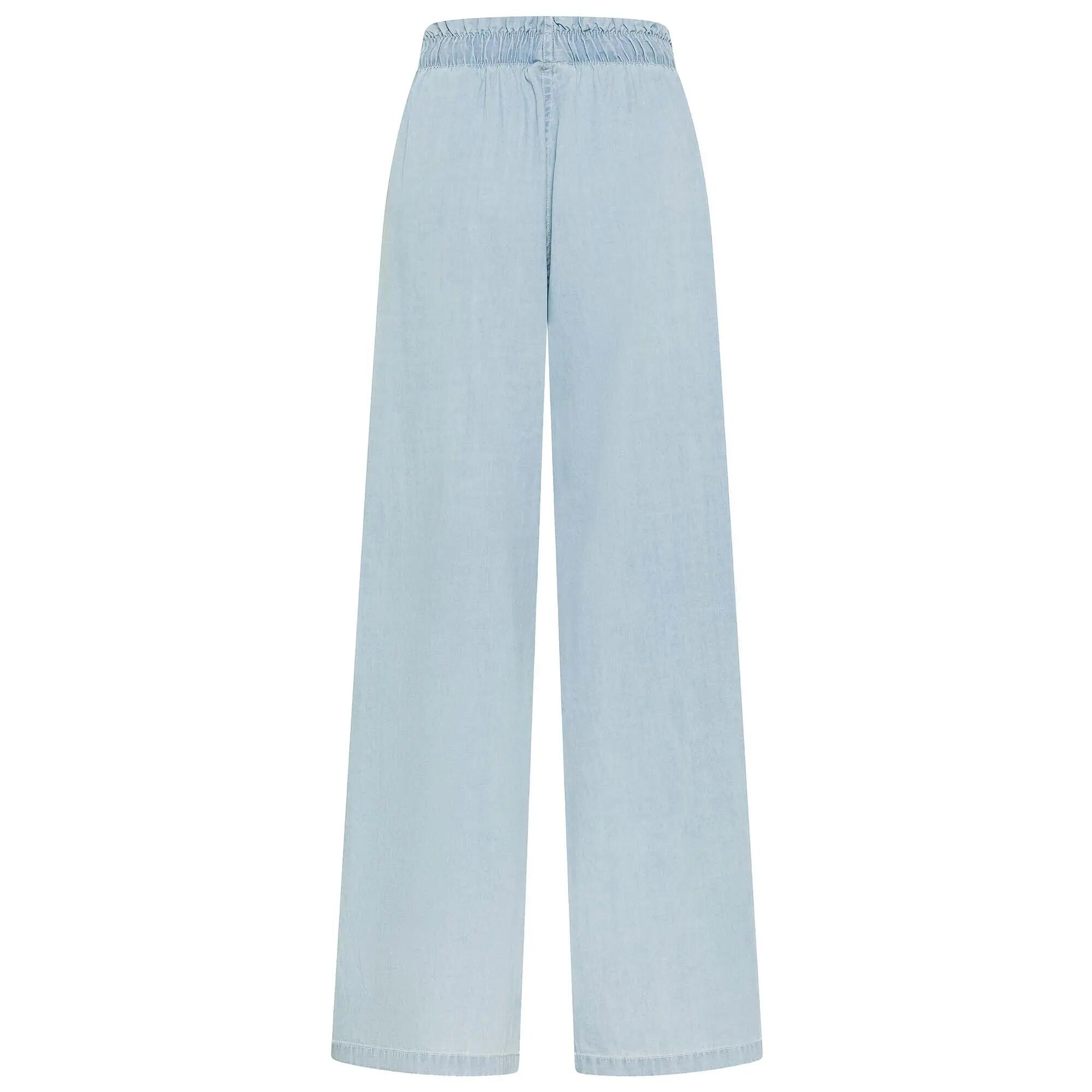 Pantalon Deha Pantalon Palazzo En Lyocell Denim Femme 2/2
