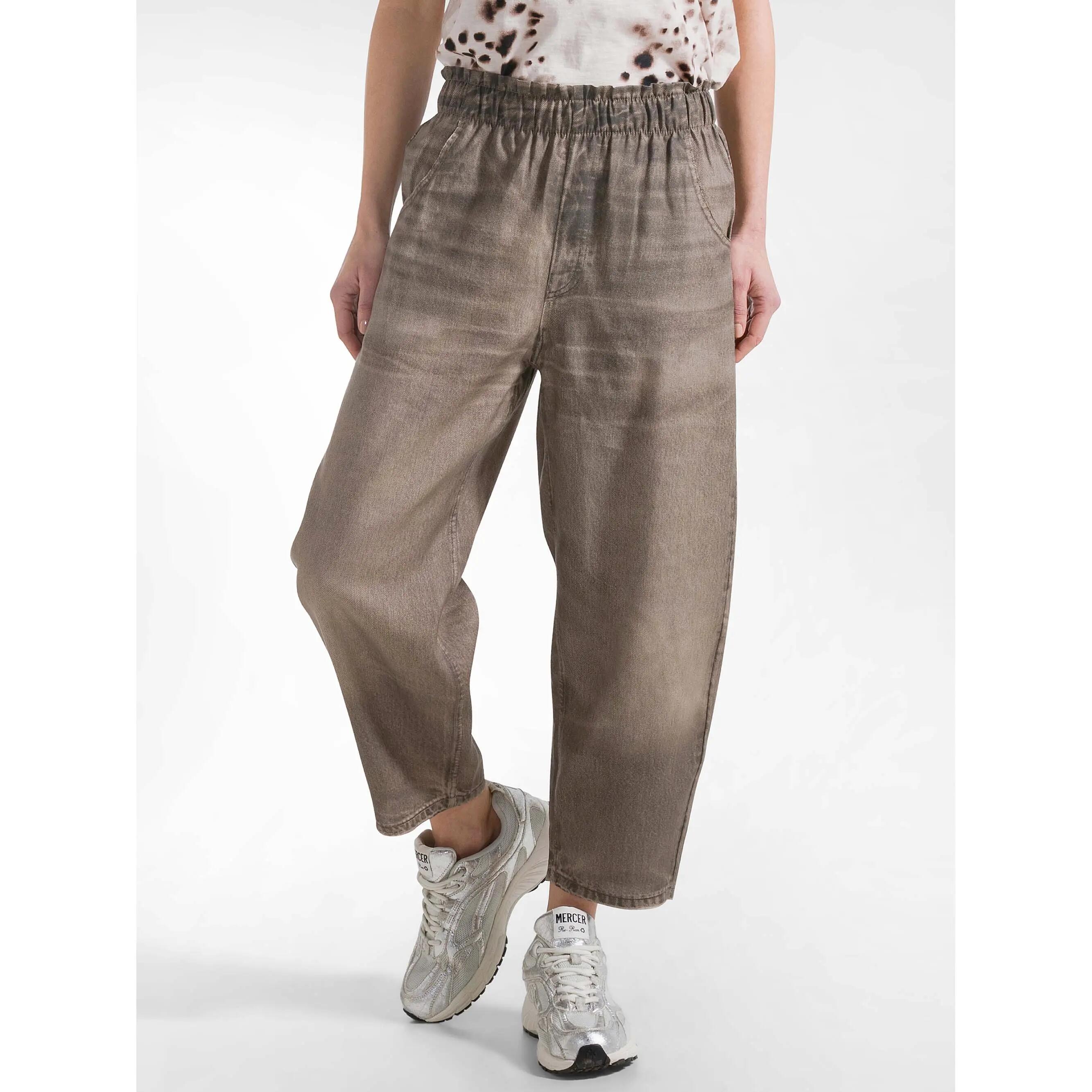 Pantalon Deha Denim-Print Balloon Pants Femme 3/5