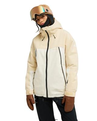 Funktionelle schneejacke 20k ice bounded grün dames