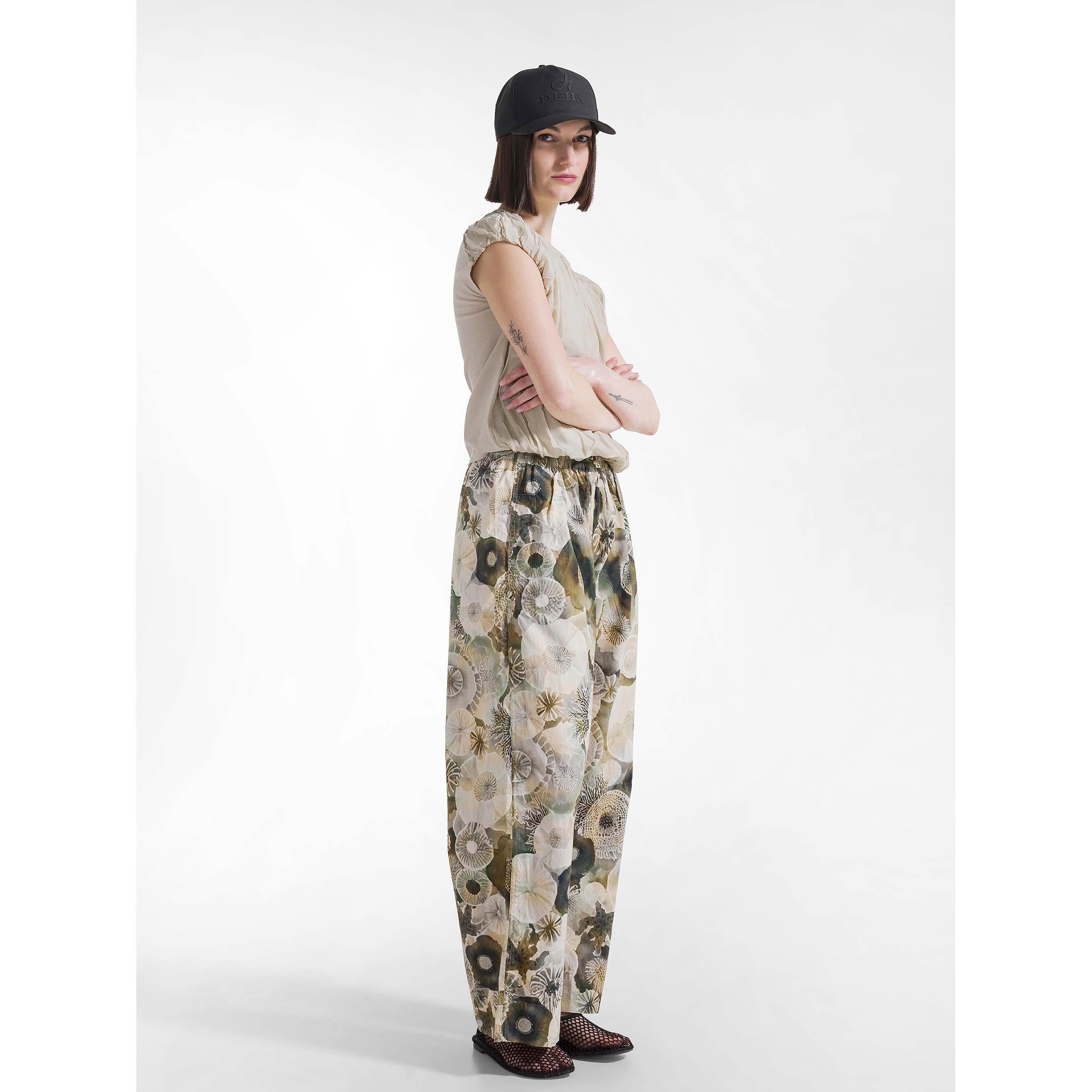 Pantaloni Deha Allover Parachute Relaxed Pants Donna 3/5