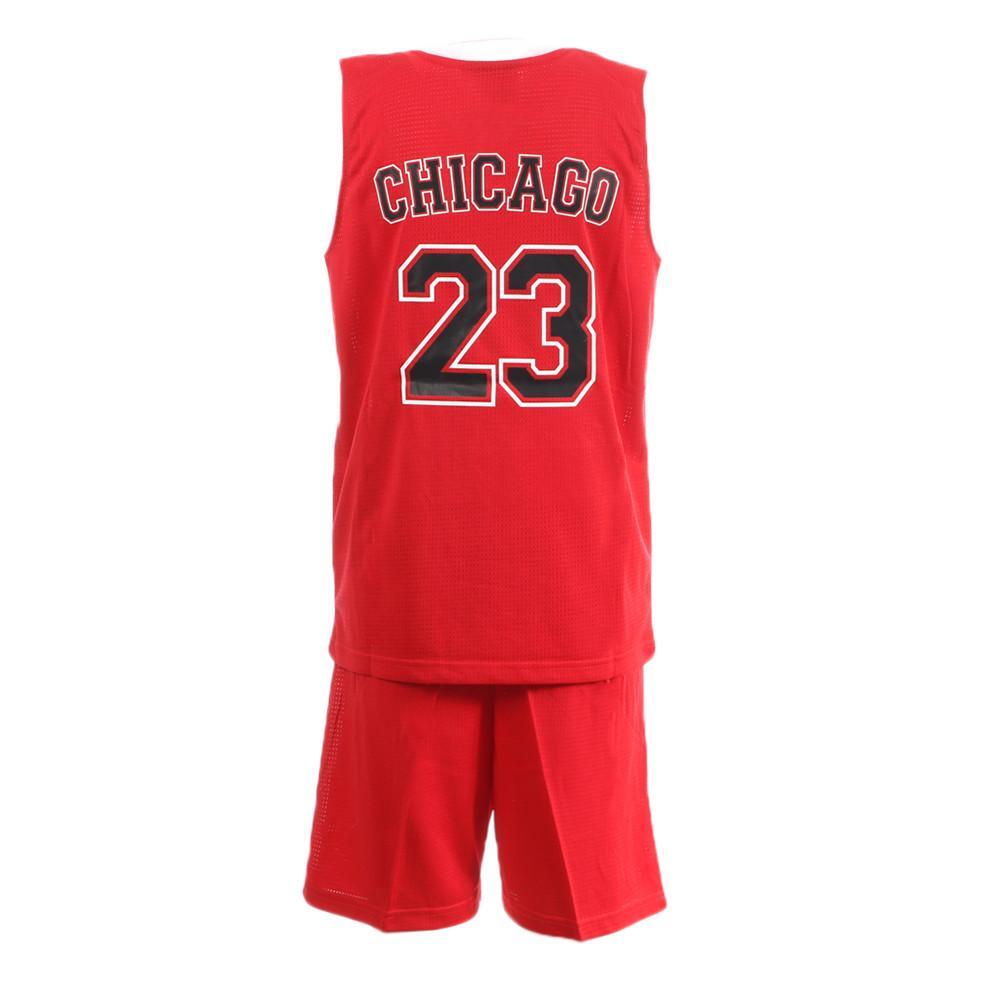 Completo da basket per bambini Chicago Sport Zone Rosso/Nero 3/3