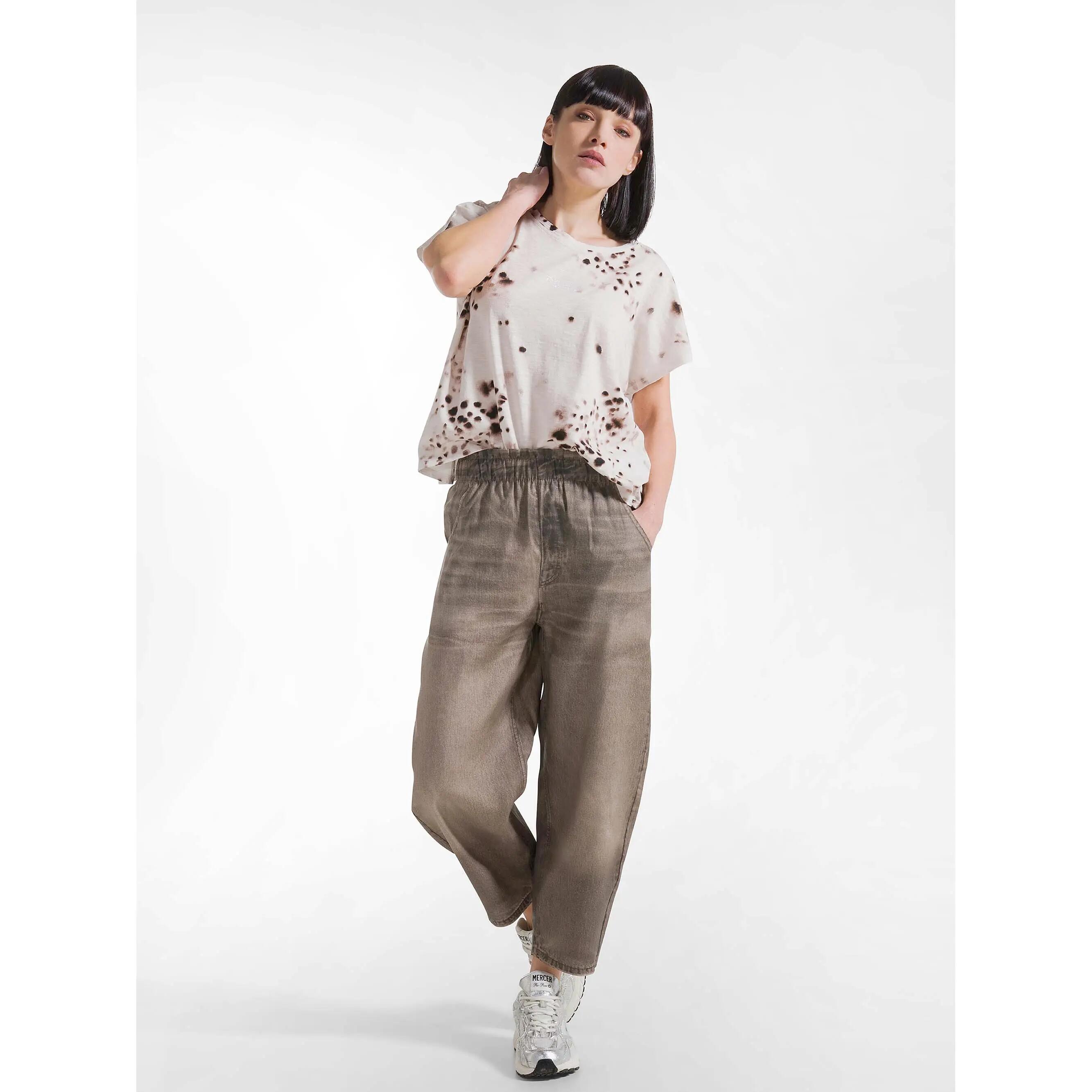 Pantalon Deha Denim-Print Balloon Pants Femme 2/5