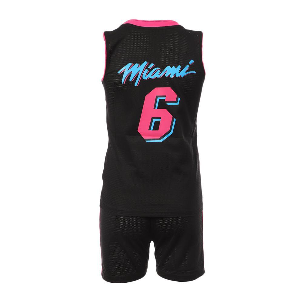 Completo da basket Miami Heat nero per bambini - Sport Zone DAPL5810 3/3