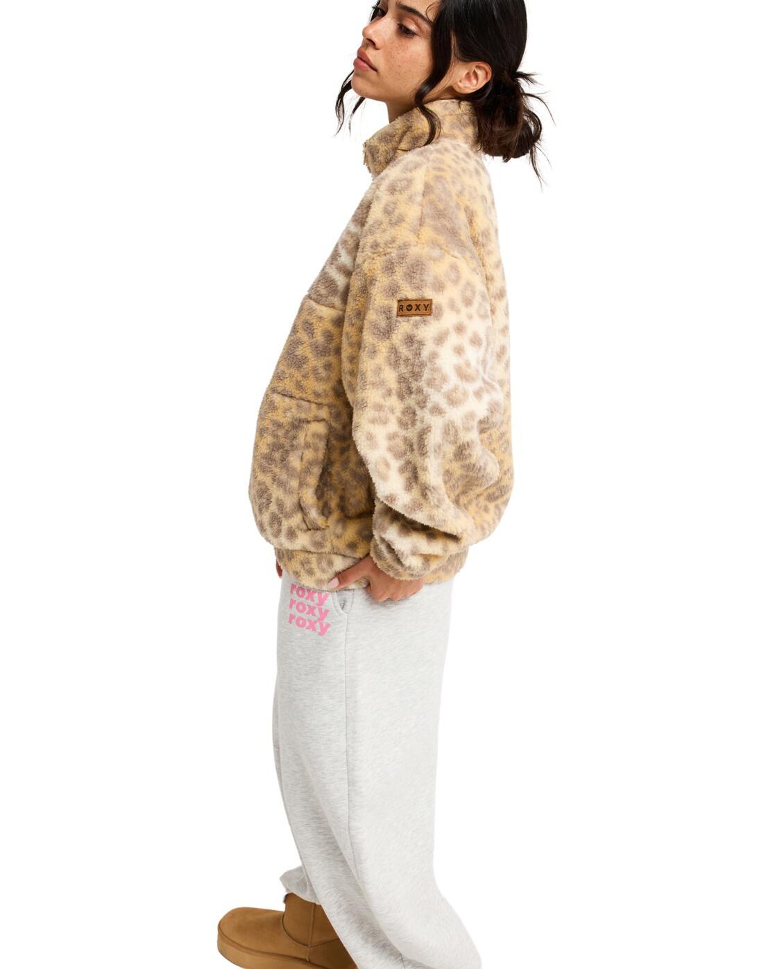Polar con media cremallera JIVE TALKING BONDED Beige Mujer 3/4