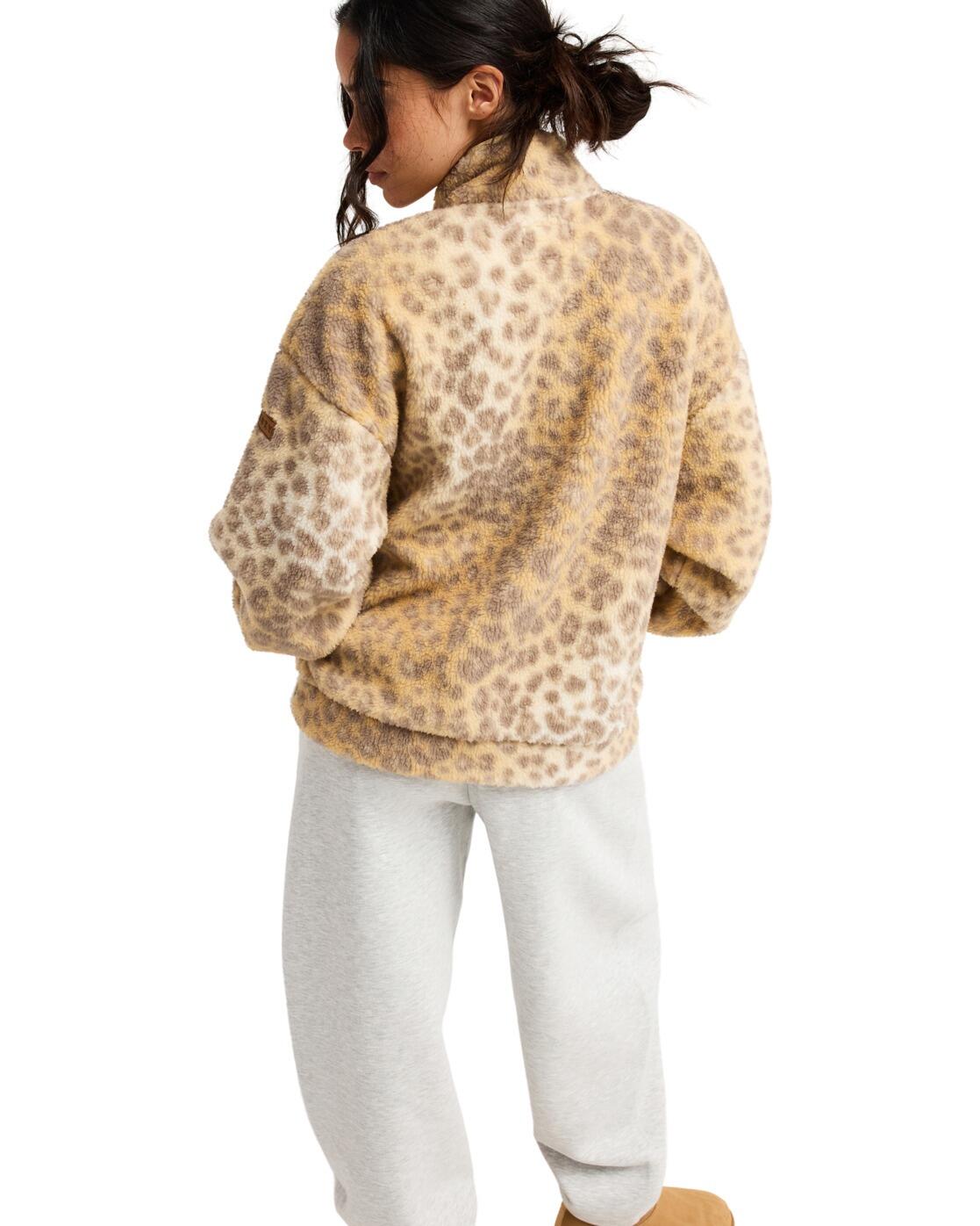 Polar con media cremallera JIVE TALKING BONDED Beige Mujer 2/4