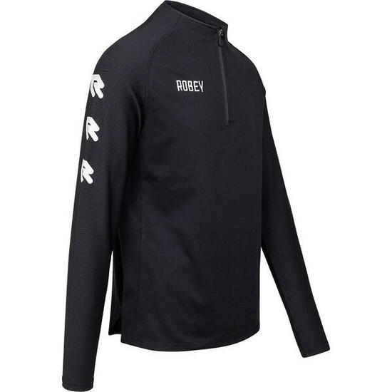 Haut entraînement - Football - Homme - Slim demi-zip - Noir/Vert